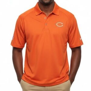 RBK NFL “Chicago Bears” Embroidered Polo Golf Shirt (Size: Small)